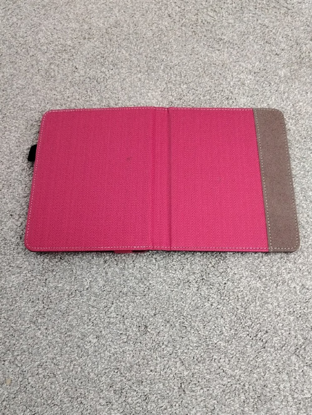 Universal Pink Tablet Cover with Brown Accent - Picture 4 of 13